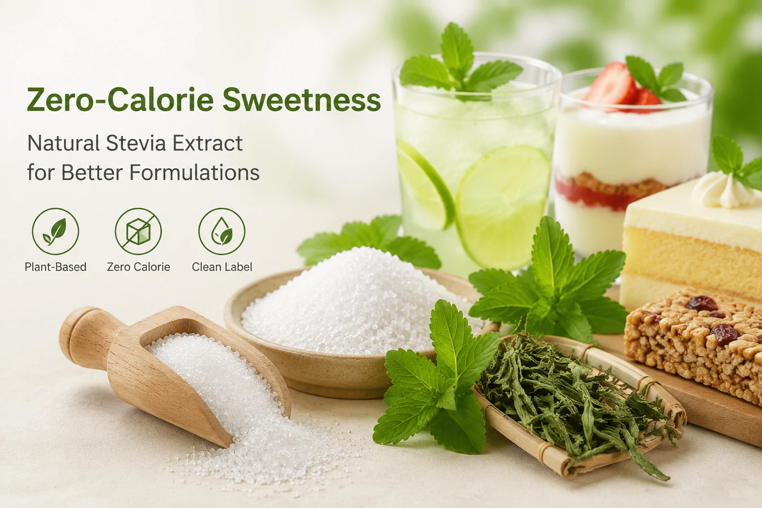 Natural, Zero-Calorie Stevia Extract Unlocks New Formulations