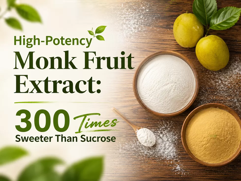 High-Potency Monk Fruit Extract: 300 Times Sweeter Than Sucrose