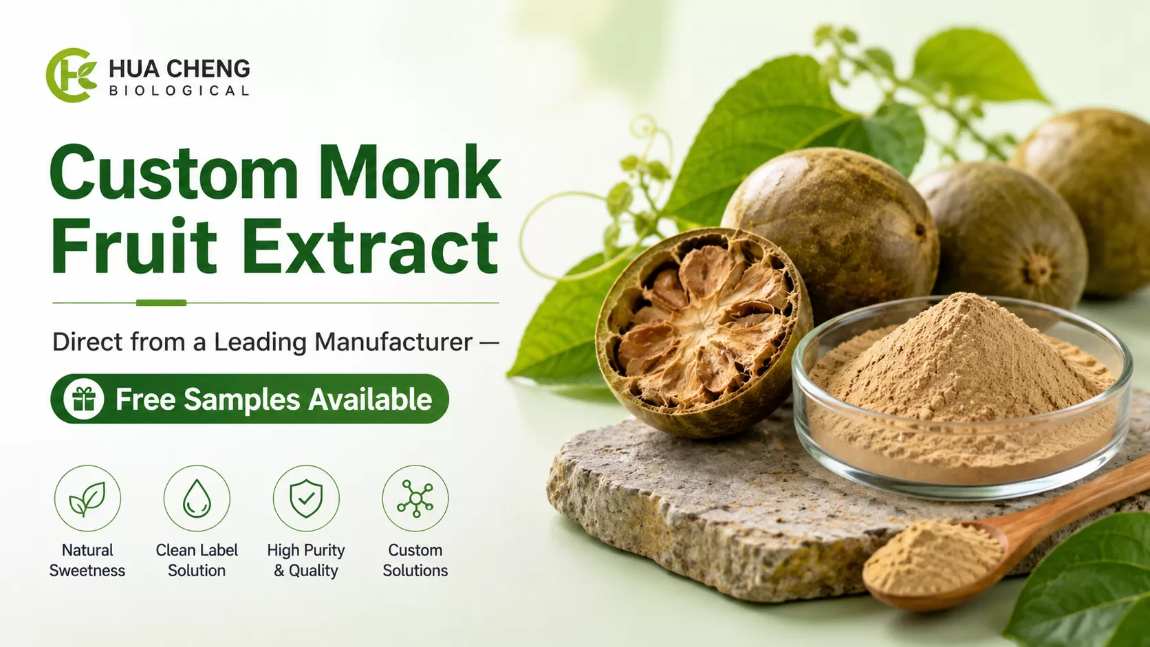 Custom Monk Fruit Extract | Direct from a Leading Manufacturer &mdash; Free Samples Available