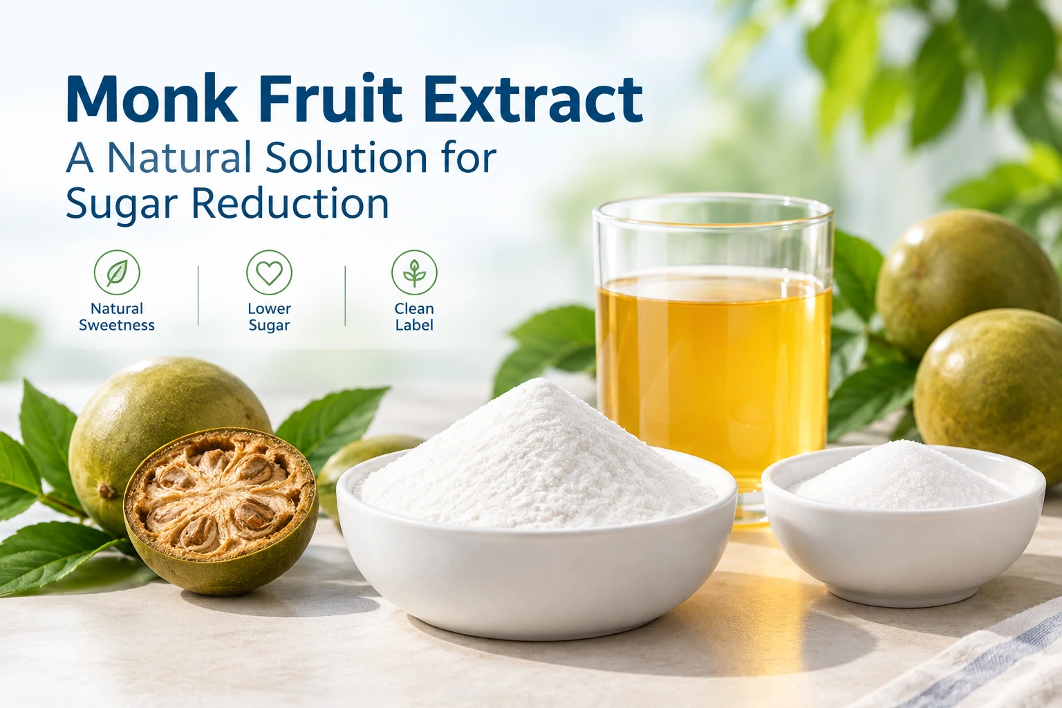 Monk Fruit Extract: A Natural Solution for Sugar Reduction