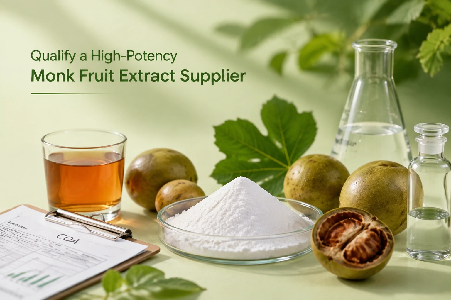 How to Qualify a High-Potency Monk Fruit Extract Supplier Before Requesting a Sample